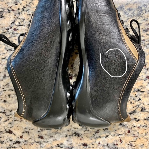 Tod's Leather & Suede Lace Up Bowling Sneakers in Black Size 38 - Picture 3 of 13